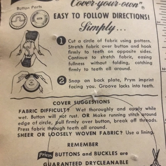 Vintage Prims Button Covers - Picture 8 of 8